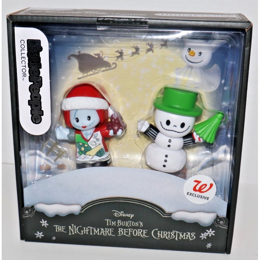 Fisher Price Little People NIGHTMARE BEFORE CHRISTMAS Jack Sally Collector Set